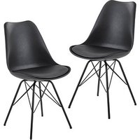 2 WOHNLING Esszimmerstühle WL6.183 schwarz Kunstleder 2 WOHNLING Esszimmerstühle WL6.183 schwarz Kunstleder von Wohnling