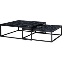 2er Set Couchtisch 75 x 75 x 27 cm Schwarz 2er Set Couchtisch 75 x 75 x 27 cm Schwarz von Wohnling