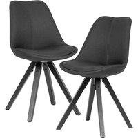2er Set Esszimmerstuhl Grau von Wohnling