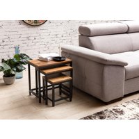 3er Beistelltisch AKOLA Materialmix 3er Beistelltisch AKOLA Materialmix von Wohnling