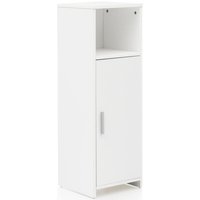 Badschrank 30 x 95,5 x 30 cm Weiss von Wohnling