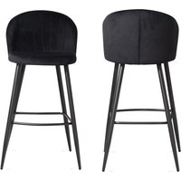 Barhocker 2er Set Samt von Wohnling