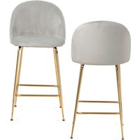 Barhocker 2er Set Samt von Wohnling