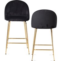 Barhocker 2er Set Samt von Wohnling