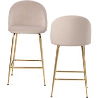 Barhocker 2er Set Samt von Wohnling