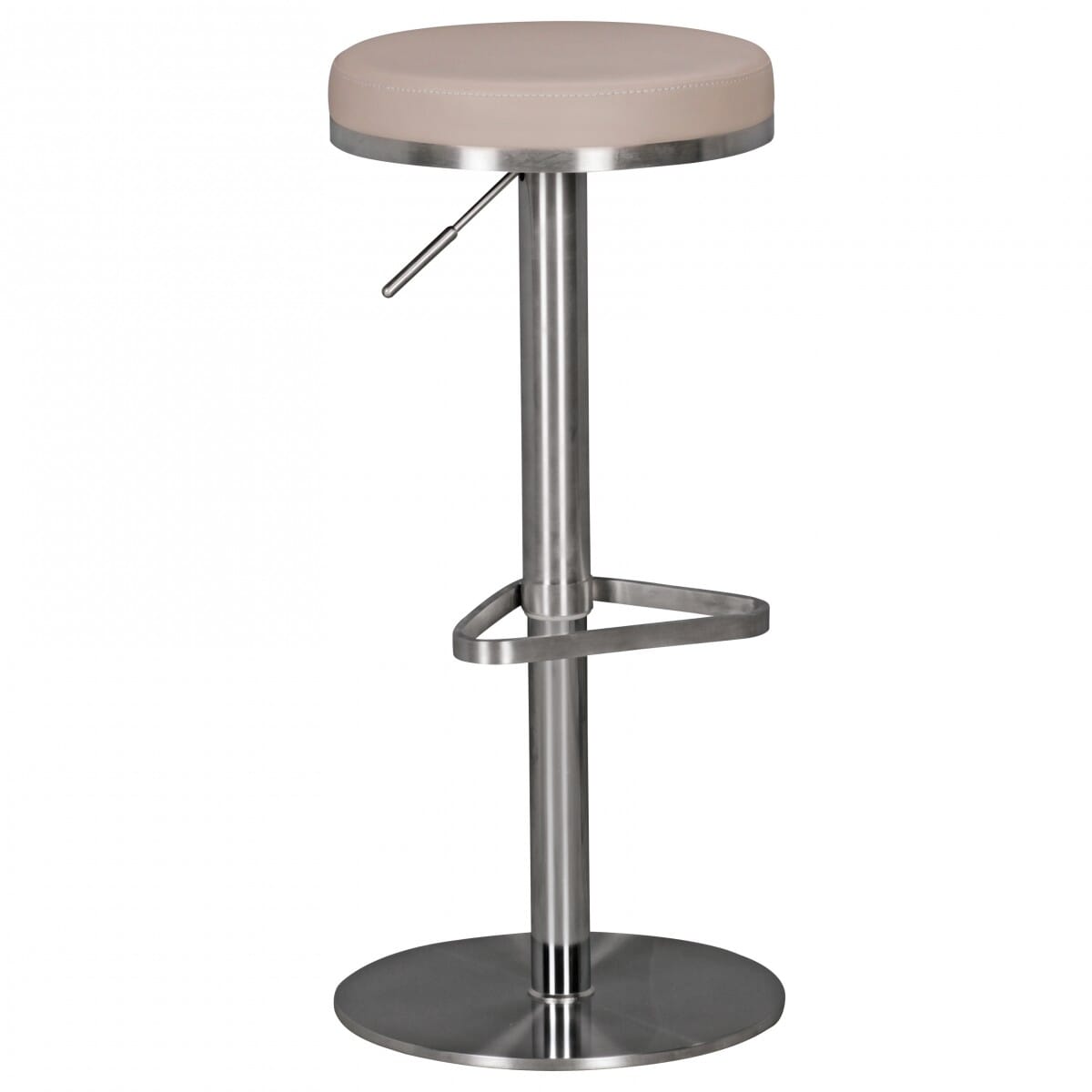 Barhocker WL1.942 Taupe Edelstahl verstellbare Sitzhöhe 360° drehbar Barhocker WL1.942 Taupe Edelstahl verstellbare Sitzhöhe 360° drehbar von Wohnling