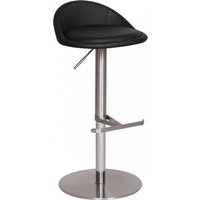 Barhocker Wohnling Durable M1 Edelstahl gebürstet Schwarz von Wohnling