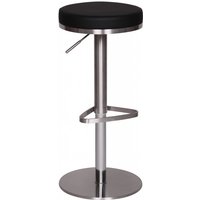 Barhocker Wohnling Durable M7 Edelstahl gebürstet Schwarz von Wohnling