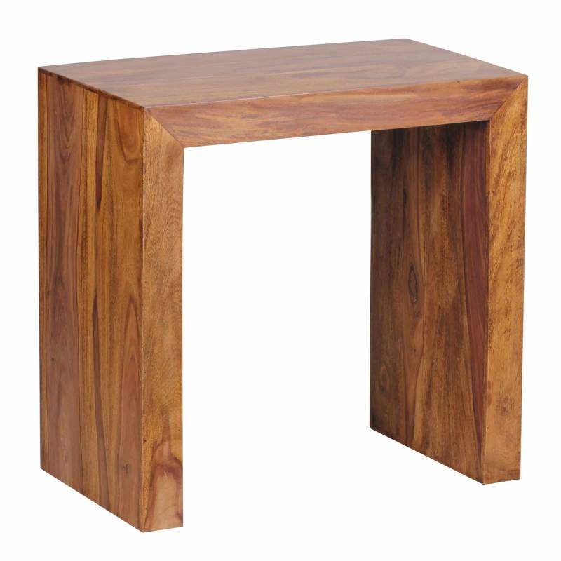Beistelltisch MUMBAI Massiv-Holz Sheesham 60 x 35 cm Wohnzimmer-Tisch Design dunkel-braun Landhaus-Stil Couchtisch Beistelltisch MUMBAI Massiv-Holz Sheesham 60 x 35 cm Wohnzimmer-Tisch Design dunkel-braun Landhaus-Stil Couchtisch von Wohnling