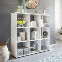 Bücherregal ZARA 9 Fächern Weiß von Wohnling