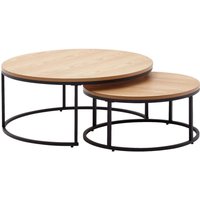 Couchtisch 2er-Set. braun B/H/T: ca. 80x36x80 cm Couchtisch 2er-Set. braun B/H/T: ca. 80x36x80 cm von Wohnling