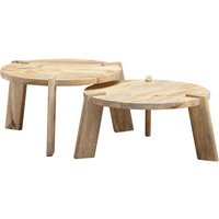 Couchtisch 2er-Set. natur von Wohnling
