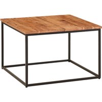 Couchtisch 60x60x41 cm Akazie Massivholz Metall von Wohnling