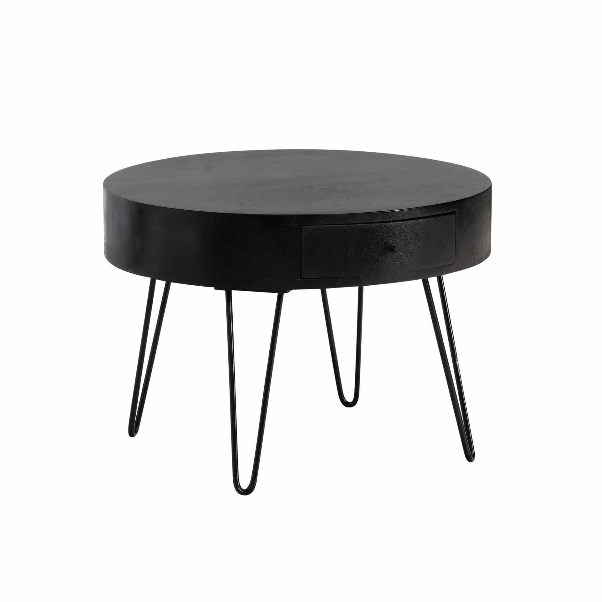 Couchtisch 60x60x43 cm Mango Massivholz Metall Sofatisch Couchtisch 60x60x43 cm Mango Massivholz Metall Sofatisch von Wohnling