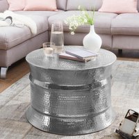 Couchtisch KARAM 62x41x62cm Aluminium Silber von Wohnling