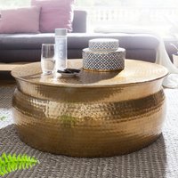 Couchtisch KARAM 75x31x75 cm Aluminium Gold von Wohnling