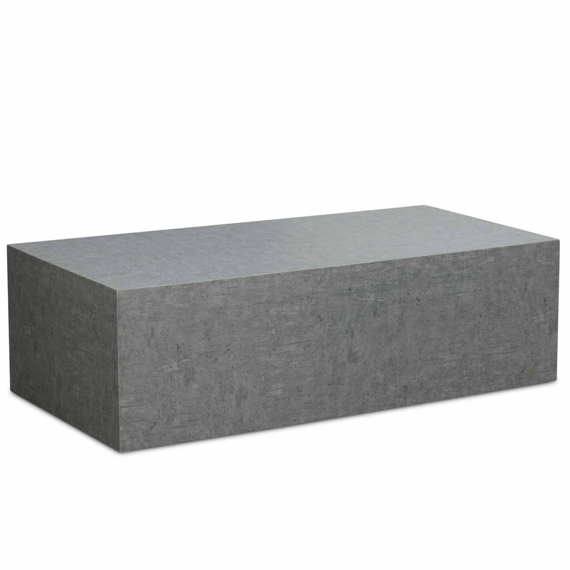 Couchtisch MONOBLOC 100x50x30 cm in Beton-Optik Grau von Wohnling