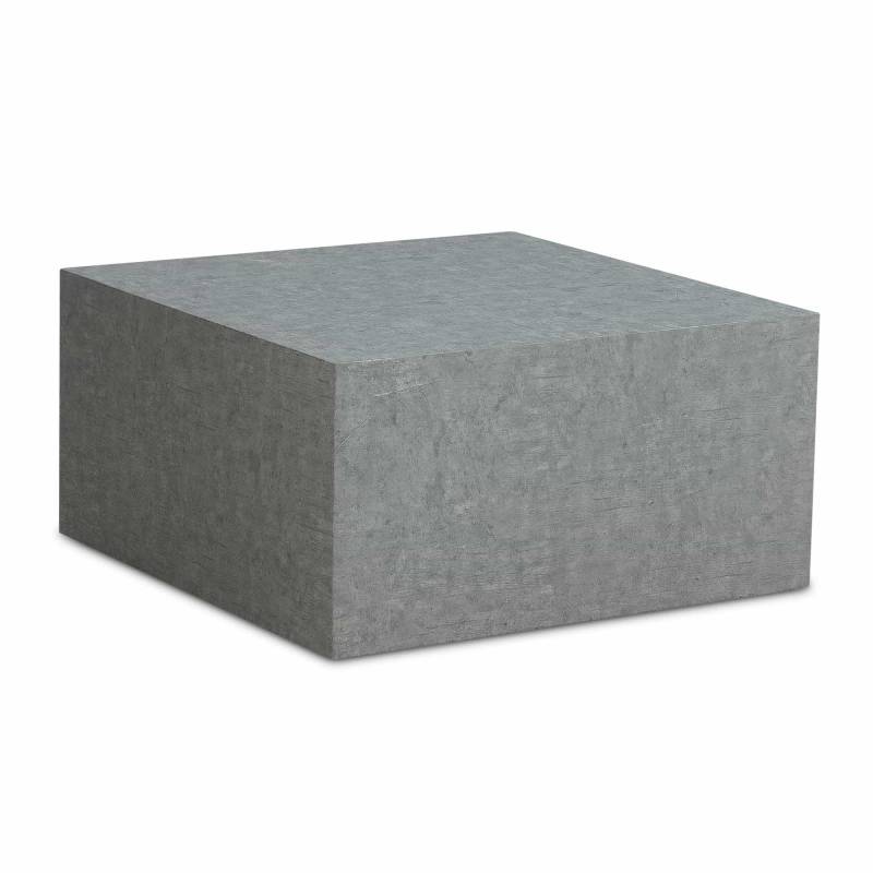 Couchtisch MONOBLOC 60x60x30 cm in Beton-Optik Grau von Wohnling
