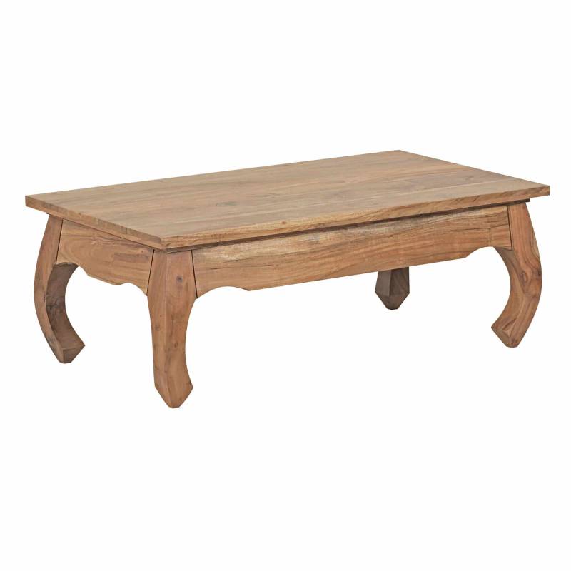 Couchtisch Massiv-Holz Akazie 110 cm breit Wohnzimmer-Tisch Design Natur-Produkt Landhaus-Stil Beistelltisch von Wohnling