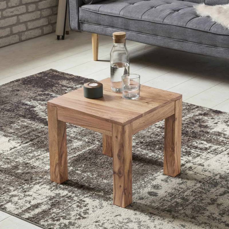 Wohnling Couchtisch Akazie 45 cm – massiv & Metall von Wohnling