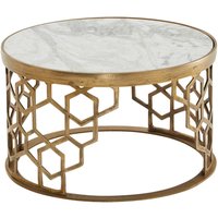 Couchtisch weiß gold B/H/T: ca. 80x36x60 cm Couchtisch weiß gold B/H/T: ca. 80x36x60 cm von Wohnling