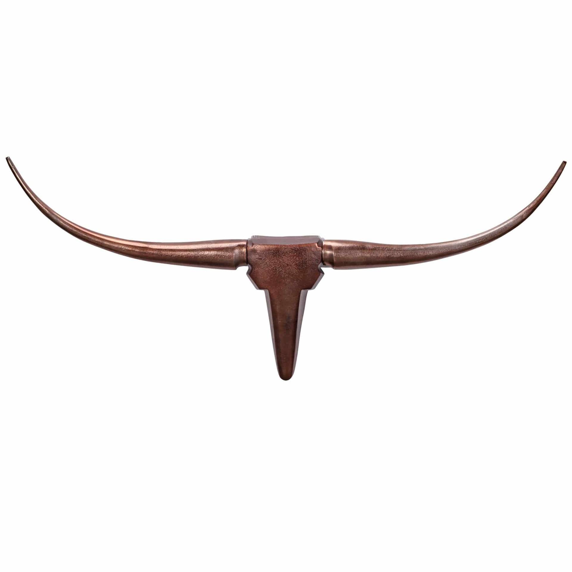 Deko Geweih Bull M WL1.394 Bronze 100 cm Aluminium Design Hörner von Wohnling