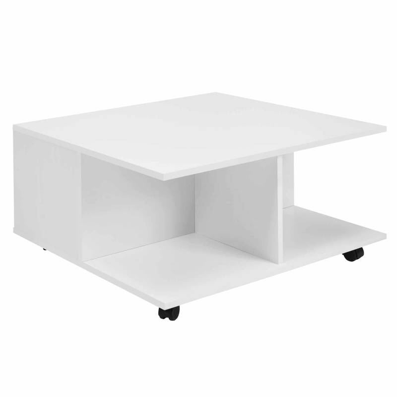 Design Couchtisch 70x70 cm Weiß von Wohnling