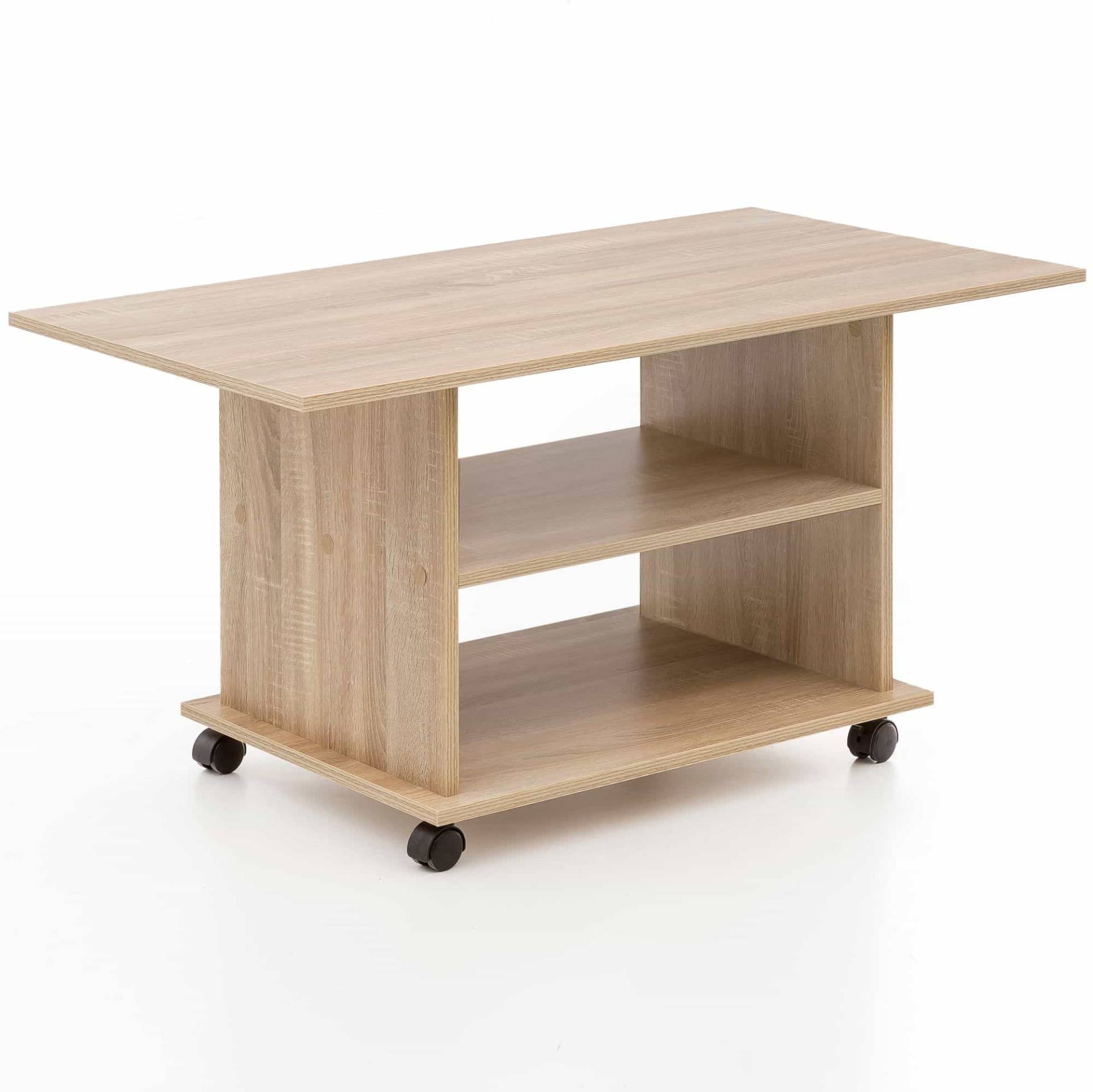 Design Couchtisch WL5.739 Sonoma – Wohnling drehbar & mobil von Wohnling