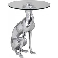 Design Deko Beistelltisch Figur DOG aus Aluminium Farbe Silber Design Deko Beistelltisch Figur DOG aus Aluminium Farbe Silber von Wohnling
