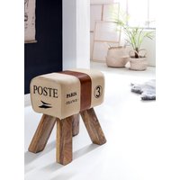 Design Turnbock Sitzhocker CANVAS Braun Design Turnbock Sitzhocker CANVAS Braun von Wohnling