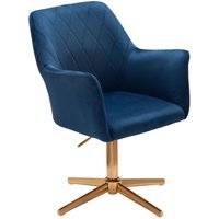 Drehstuhl 97 x 55 x 55 cm Blau Drehstuhl 97 x 55 x 55 cm Blau von Wohnling