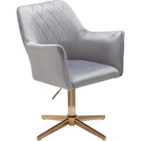 Drehstuhl 97 x 55 x 55 cm Grau von Wohnling