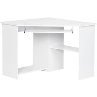 Eckschreibtisch weiß matt B/H/T: ca. 127x73x88,5 cm von Wohnling