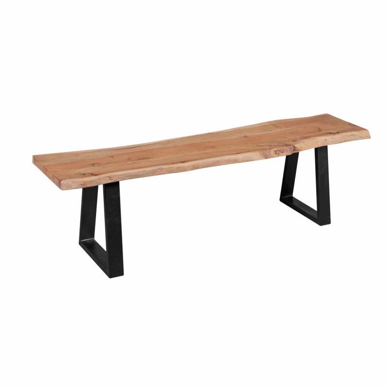 Esszimmer-Bank GAYA Baumstamm Massivholz Akazie 160 x 45 x 40 cm von Wohnling