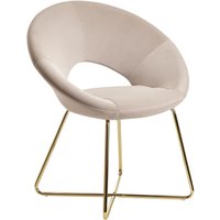 Esszimmerstuhl 83 x 60 x 57 cm Beige von Wohnling