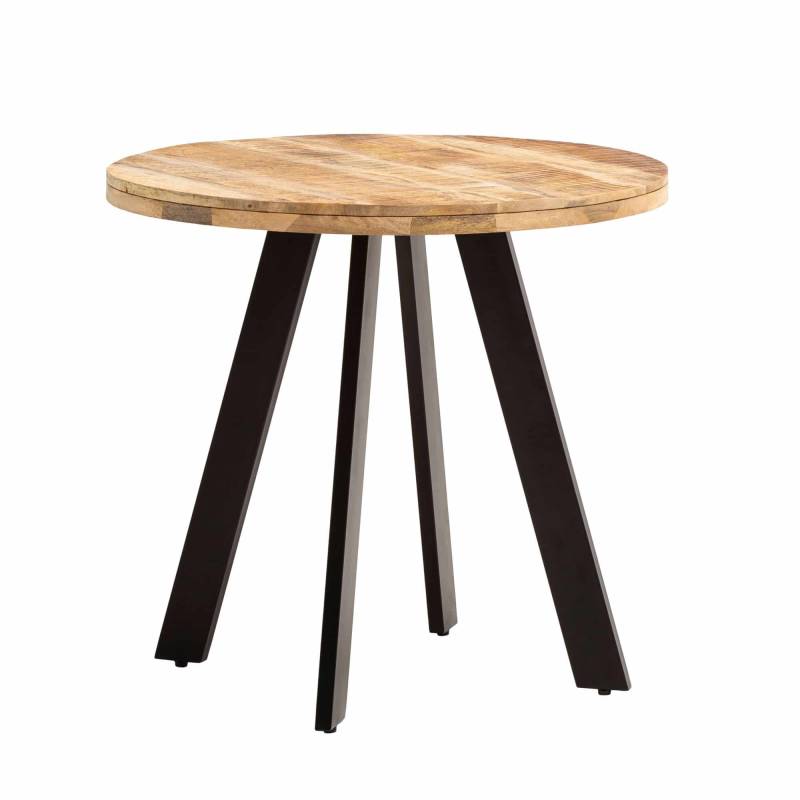 Esszimmertisch 80x80x75 cm Mango Massivholz Esstisch Modern von Wohnling
