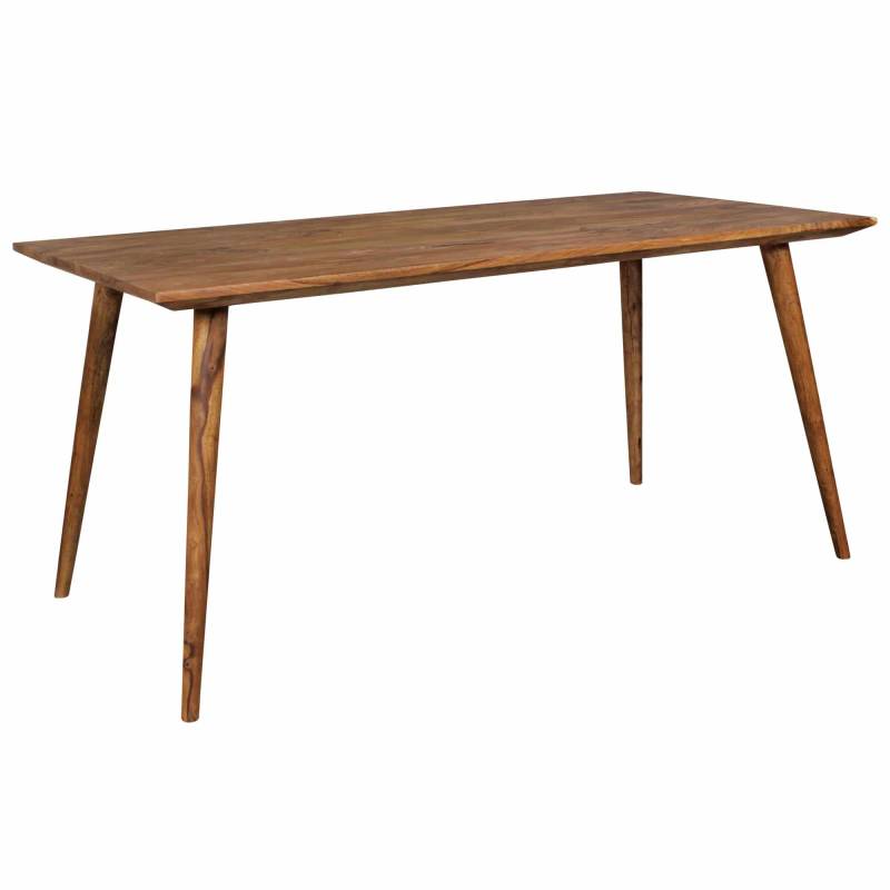 Esszimmertisch REPA 160 x 80 x 76 cm Sheesham rustikal Massiv-Holz von Wohnling