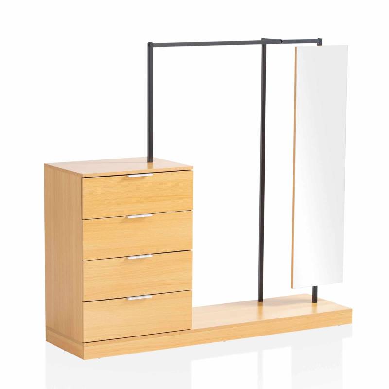 Garderobe Eiche-Dekor 145x138x40 von Wohnling