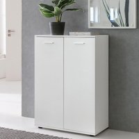 Kommode SVENJA 2 Türen Holz Weiß von Wohnling