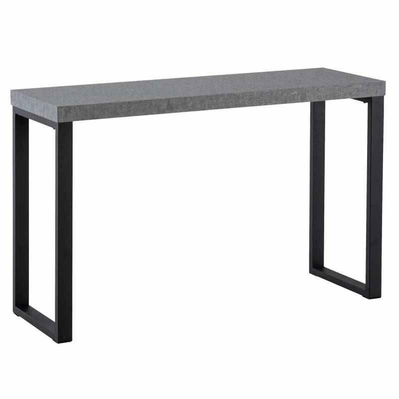 Konsolentisch Beton-Optik / Schwarz 120x40x76 cm Design Anrichte Flur von Wohnling