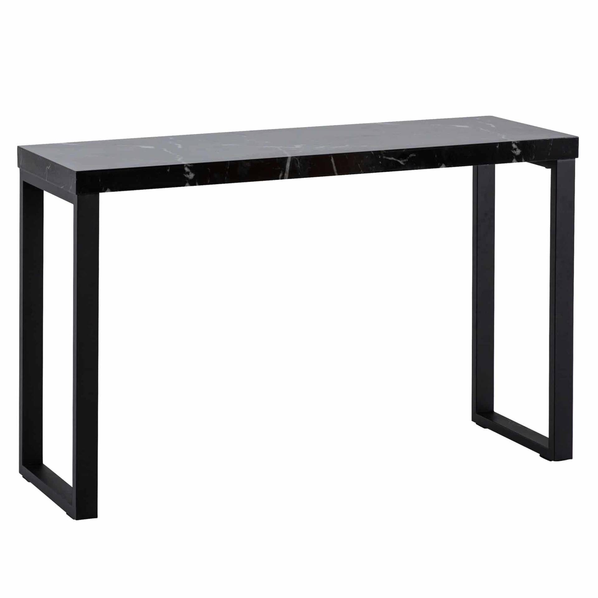 Konsolentisch Marmor-Optik Schwarz Hochglanz 120x40x76 cm Design Anrichte Flur Konsolentisch Marmor-Optik Schwarz Hochglanz 120x40x76 cm Design Anrichte Flur von Wohnling