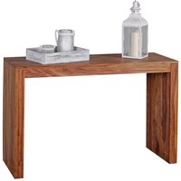 Konsolentisch Sheesham Massivholz 115x40 cm Landhaus Stil Schreibtisch Naturholz modern Konsolentisch Sheesham Massivholz 115x40 cm Landhaus Stil Schreibtisch Naturholz modern von Wohnling