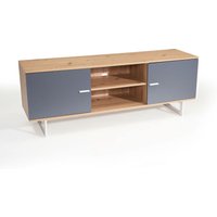 Lowboard 150 cm TV Schrank Fernsehkommode Fernsehschrank Eiche Grau Lowboard 150 cm TV Schrank Fernsehkommode Fernsehschrank Eiche Grau von Wohnling