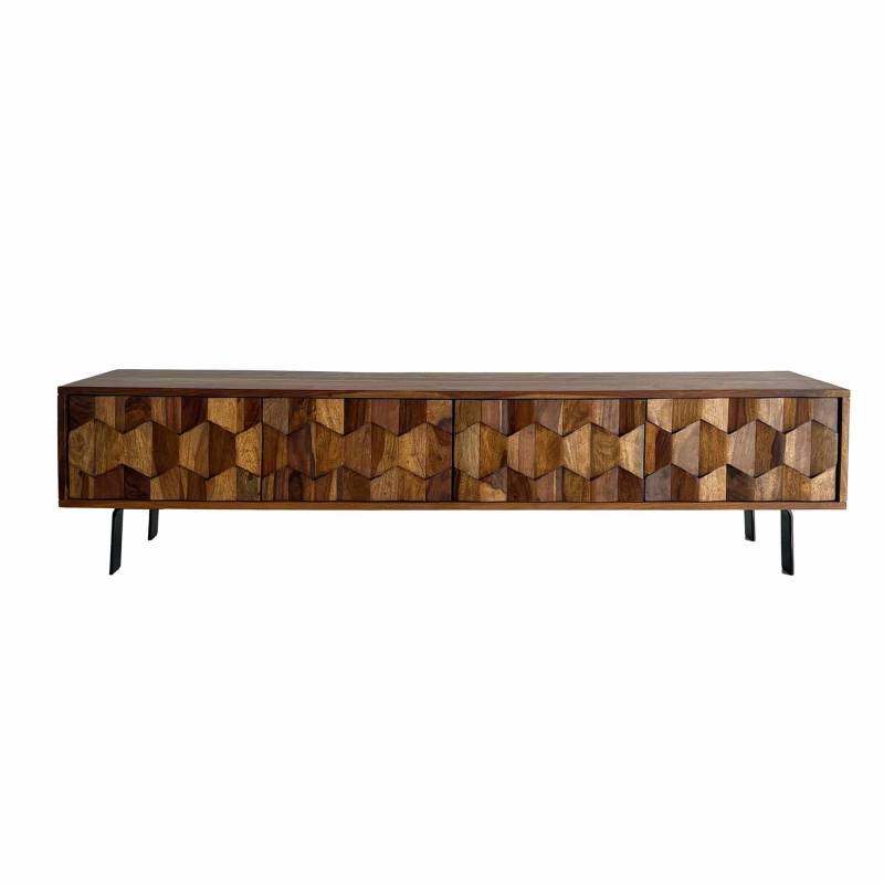 Lowboard Sheesham Massivholz 160 cm von Wohnling