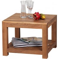 Massivholz Akazie Couchtisch 60 x 60 x 45 cm von Wohnling