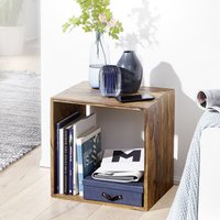 Massivholz Sheesham Cube Regal 43,5 x 43,5 x 33 cm Cube von Wohnling