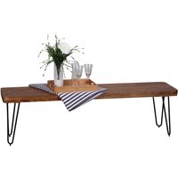 Massivholz Sheesham Sitzbank 160 x 40 x 45 cm von Wohnling