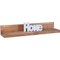 Massivholz Wandregal 110 cm Akazie Wandboard von Wohnling