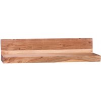 Massivholz Wandregal 80 cm Akazie von Wohnling