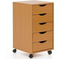 Rollcontainer 33x64x38cm Buche Rollcontainer 33x64x38cm Buche von Wohnling
